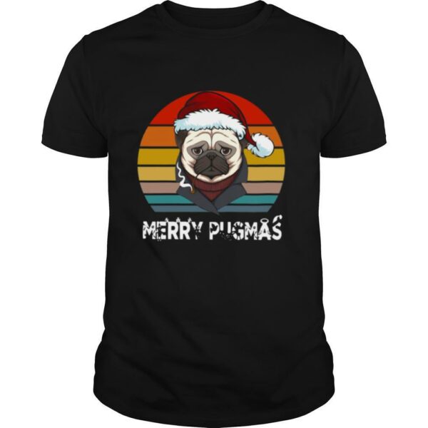 Merry Pugmas Funny Pug Christmas Style Vintage shirt