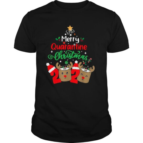 Merry Quarantine Christmas 2020 Xmas Reindeer Toilet Paper shirt