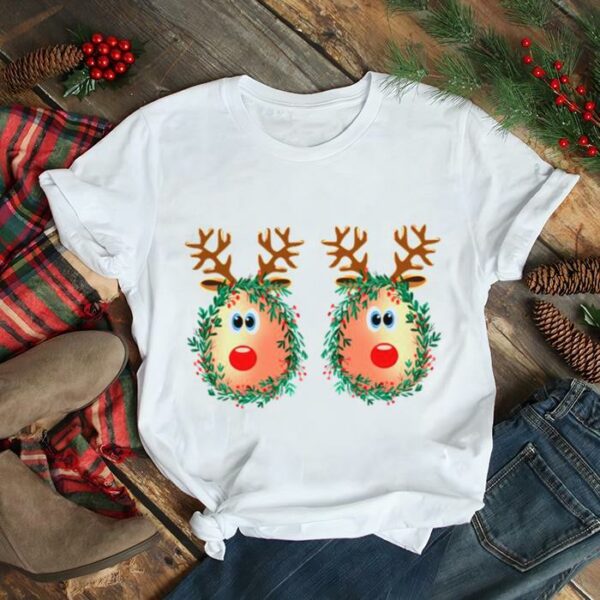 Merry Titmas Reindeer Boobs Naughty Funny Ugly Christmas shirt