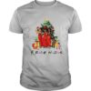 Merry christmas friends black woman shirt