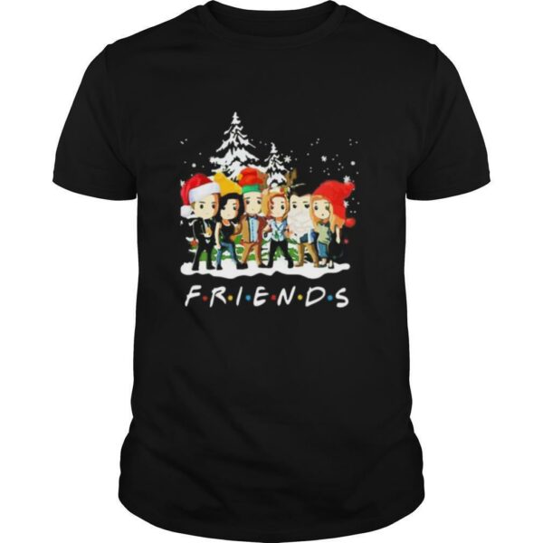 Merry christmas friends snow shirt