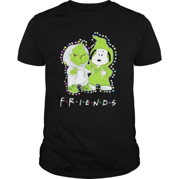 Merry christmas grinch and snoopy friends shirt