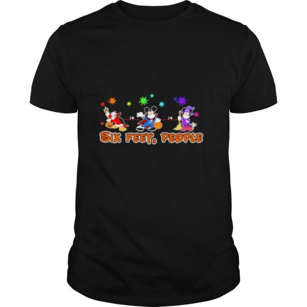 Merry christmas mickey mouse six feet people covid 19 shirt