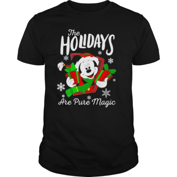 Merry christmas mickey mouse the holidays are pure magic shirt