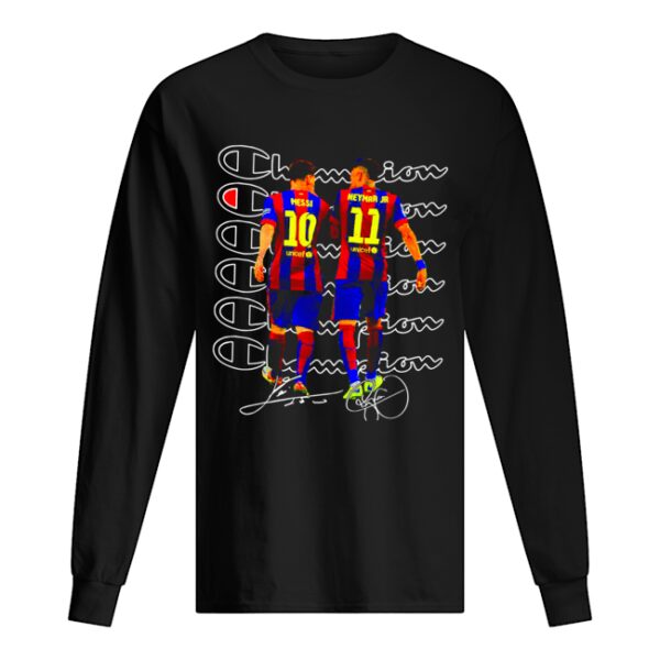 Messi and Neymar Champions shirt