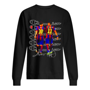 Messi and Neymar Champions shirt