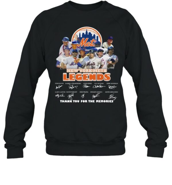 Met New York Mets Legends Thank You For The Memories Signatures Shirt