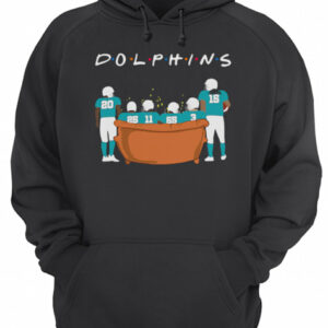 Miami Dolphins Friends TV show sitting on the sofa shirt 3