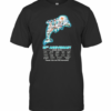 Miami Dolphins Logo 55Th Anniversary 1966 2021 Thank You For The Memories Signatures T-Shirt