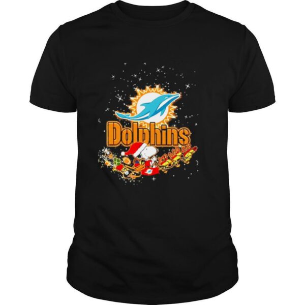 Miami Dolphins Snoopy Christmas shirt