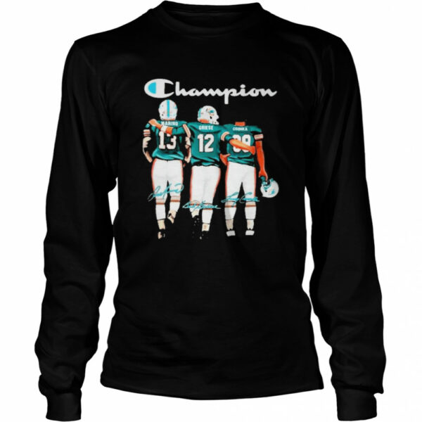 Miami dolphin champion marino griese csonka signatures shirt