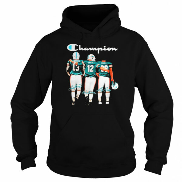 Miami dolphin champion marino griese csonka signatures shirt