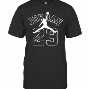 Michael Jordan 23 Chicago Bulls Basketball Signature T-Shirt