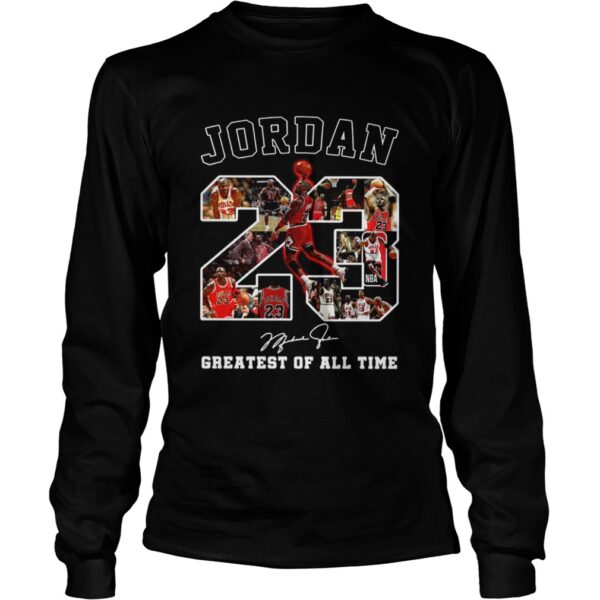 Michael Jordan 23 signature greatest of alltime shirt