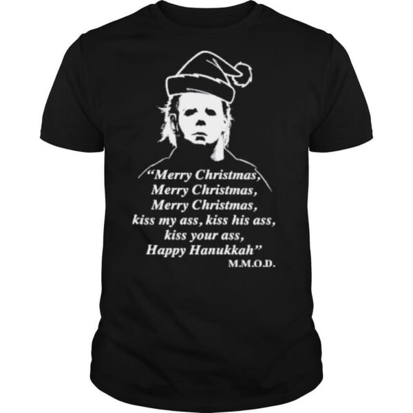 Michael myers merry christmas kiss my ass shirt