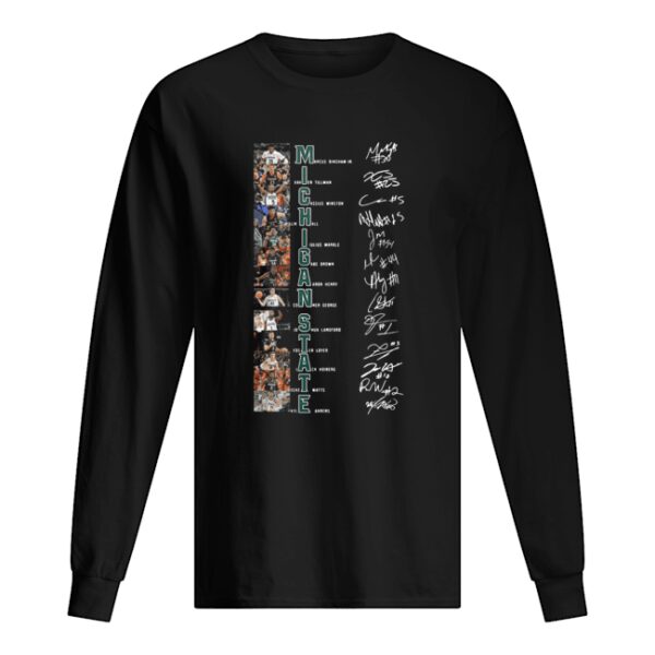 Michigan State Basketball Team Players Signatures shirt