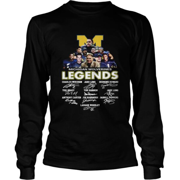 Michigan Wolverines football Legends Player Signatures shirt