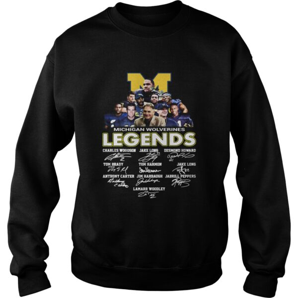 Michigan Wolverines football Legends Player Signatures shirt