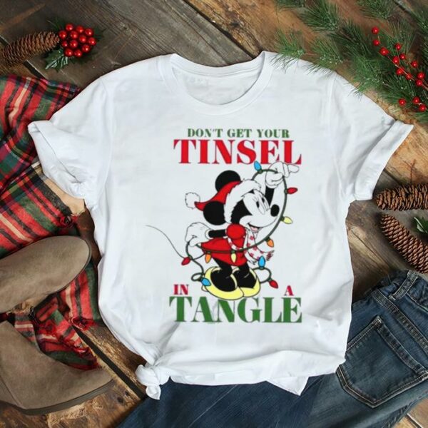 Mickey And Friends Santa Minnie Mouse Tangled Tinsel Christmas 2022 shirt