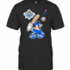 Mickey Mouse Playing Baseball World Series Champion Dodgers T-Shirt