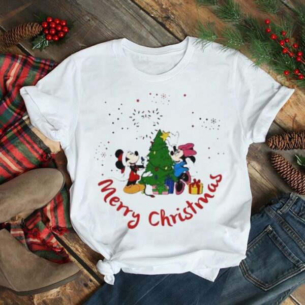 Mickey Mouse and Minnie Mouse Disney 2022 Merry Christmas