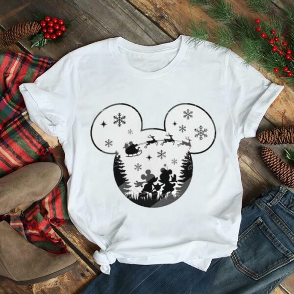 Mickey and Minnie Mouse Santa winter 2022 Christmas shirt