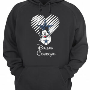 Mickey mouse hug heart dallas cowboys logo shirt 2 Mickey mouse hug heart dallas cowboys logo shirt 3