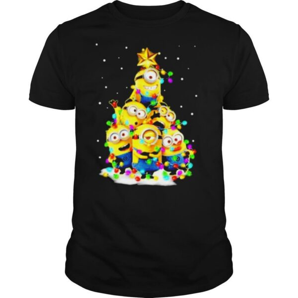 Minions Christmas tree shirt