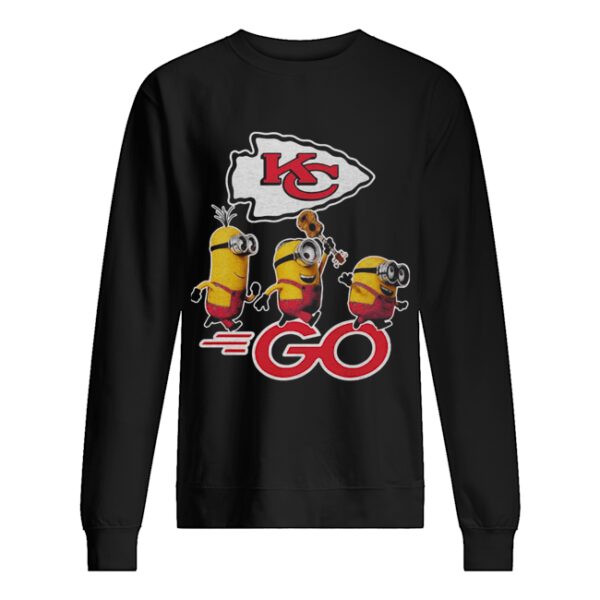 Minions guitar go kansas city chiefs football logo shirt