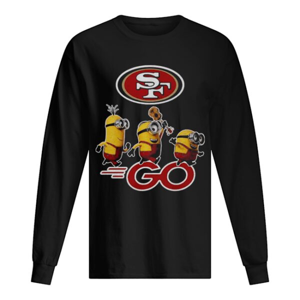 Minions guitar go san francisco 49ers football logo shirt