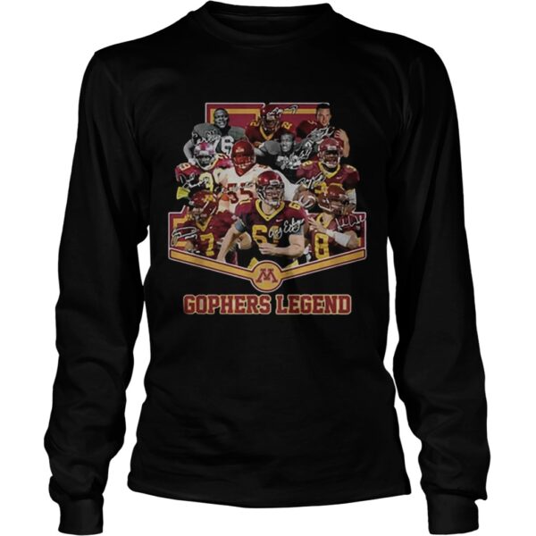 Minnesota Golden Gophers legend signatures shirt