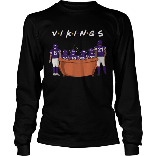 Minnesota Vikings Friends TV show sitting on the sofa Christmas shirt