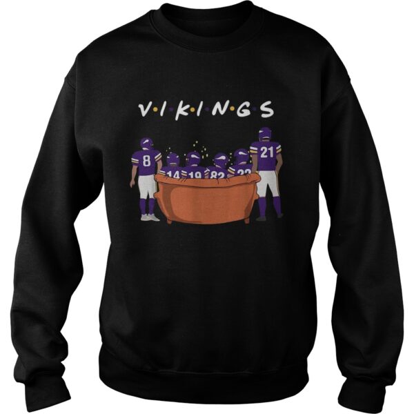 Minnesota Vikings Friends TV show sitting on the sofa Christmas shirt