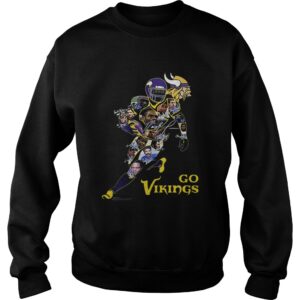 Minnesota Vikings Go Vikings signatures shirt 3