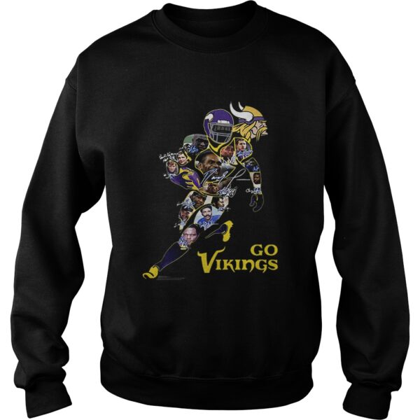 Minnesota Vikings Go Vikings signatures shirt