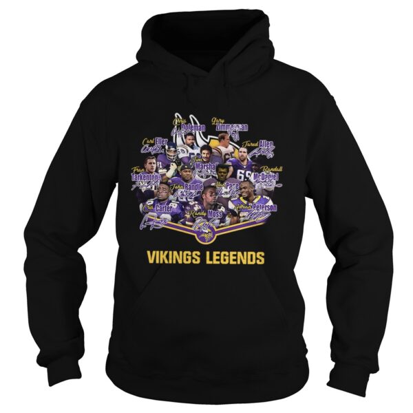 Minnesota vikings legends signatures shirt