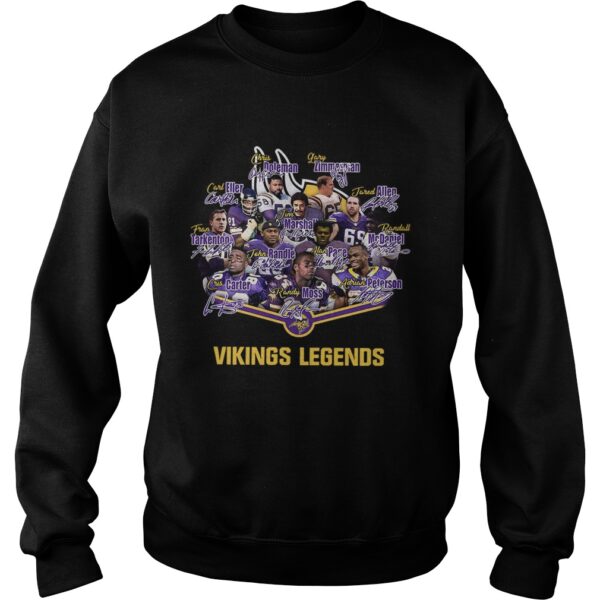 Minnesota vikings legends signatures shirt