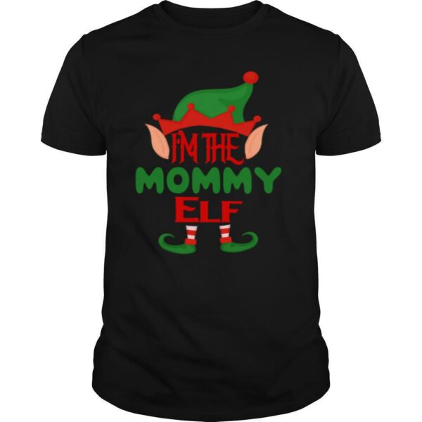 Mommy Elf Costume Christmas Pjs Mother shirt