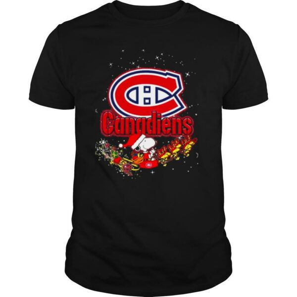 Montreal Canadiens Snoopy Christmas shirt