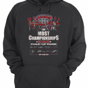 Montreal Canadiens The Most Championships 24 times Stanley Cup shirt 3