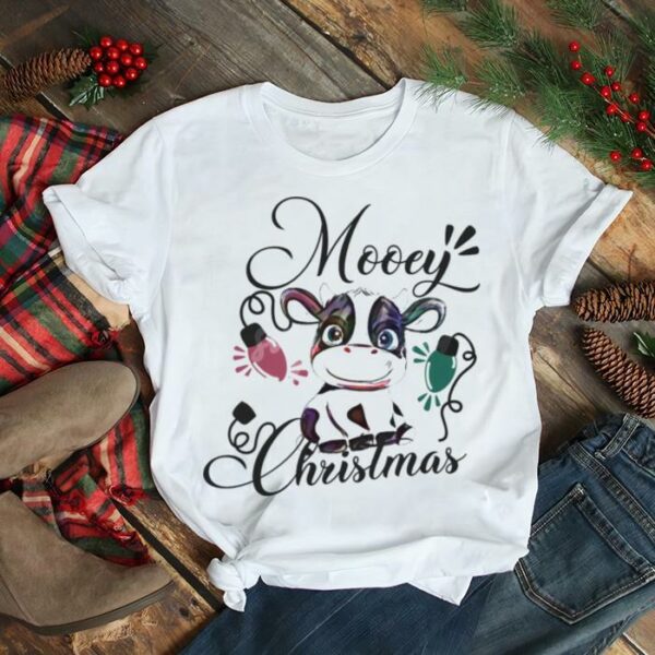 Mooey Christmas Santa Cow Christmas Cows Shirt