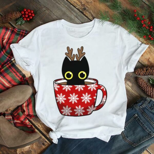 Mug And Black Cat Christmas shirt