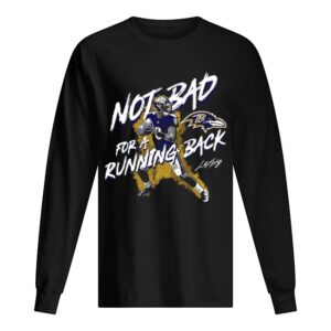 NFL Lamar Jackson Baltimore Ravens Not Bad For A Running Back Signature shirt NFL Lamar Jackson Baltimore Ravens Not Bad For A Running Back Signature shirt