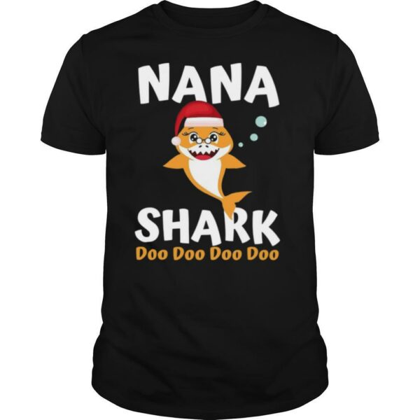 Nana Shark Christmas Mommy Shark Daddy Shark shirt