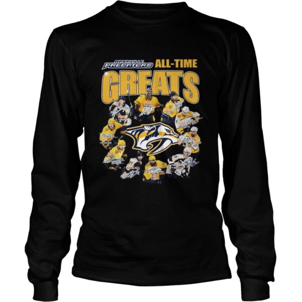 Nashville Predators Alltime Greats Players Signatures shirt