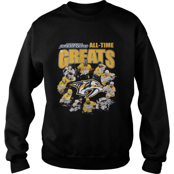 Nashville Predators Alltime Greats Players Signatures shirt