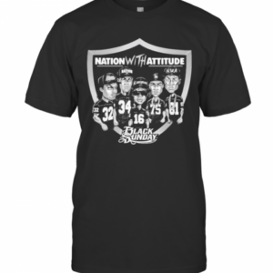Nation With Attitude Black Sunday Las Vegas Raiders T-Shirt