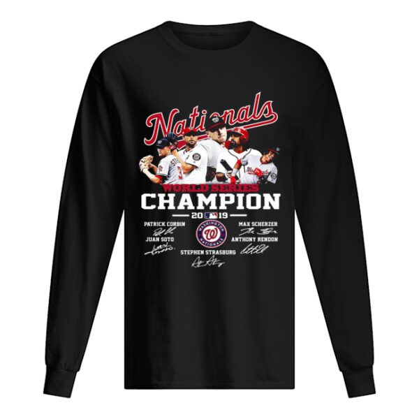 Nationals World Series 2019 Signatures Shirt