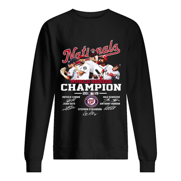 Nationals World Series 2019 Signatures Shirt