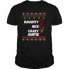 Naughty Nice Crazy Auntie 2020 Ugly Christmas shirt